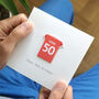 Personalised West Ham 70th Football Birthday Card, thumbnail 7 of 9