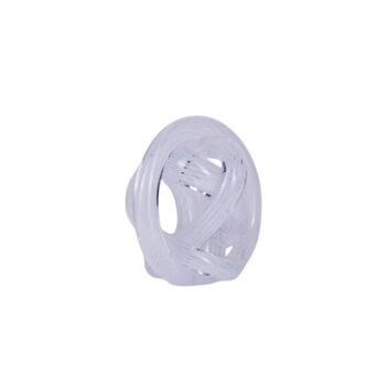 Handmade Crystal Twist Hand Blown Glass Sculpture, 2 of 3