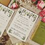 Greenery Botanical Wedding Invitation Pack, thumbnail 3 of 4