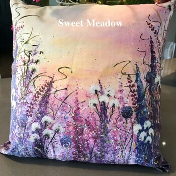 Wild Meadow Velvet Cushions, 2 of 5