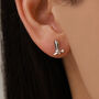 Sterling Silver Cowboy Boot Stud Earrings, thumbnail 6 of 12