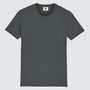 Two Pack Light And Dark Grey Organic Plain T Shirts, thumbnail 7 of 9