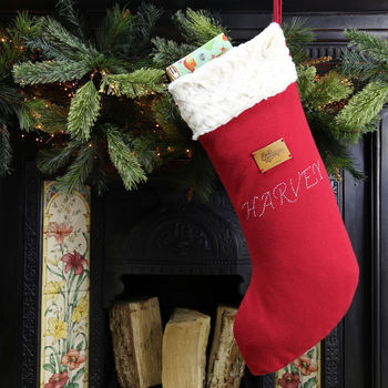 Luxury Personalised Christmas Stocking In Many Sizes, 6 of 12