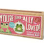 You're Toadally Loved! Mini Matchbox Cross Stitch Kit, thumbnail 6 of 9