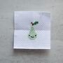 Kawaii Pear Mini Cross Stitch Kit, thumbnail 7 of 8