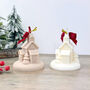 Snowy Christmas Village House Nativity Christmas Candle, thumbnail 11 of 11