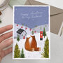 Foxes Husband Christmas Card Bundle Or Single Card, thumbnail 2 of 2