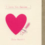 Personalised Bunny Rabbit Anniversary 'I Love You' Card, thumbnail 2 of 6