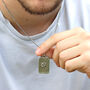 Personalised Sterling Silver Zodiac Dog Tag Necklace, thumbnail 1 of 7