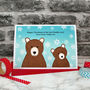 'Bears' Personalised Christmas Card From Baby Or Child, thumbnail 2 of 3