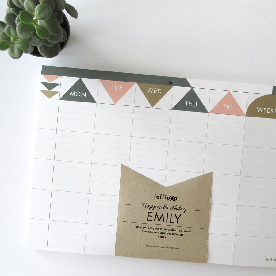 personalised-weekly-planner-pad-matt-gold-by-lollipop-designs