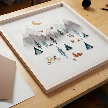 Cosy Forest Campsite Adventure Print Set, 5 of 5