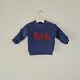 Personalised Baby And Children's Embroidered Knitted Jumper, thumbnail 5 of 5