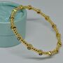 Nine Gemstones Gold Bracelet, thumbnail 3 of 5