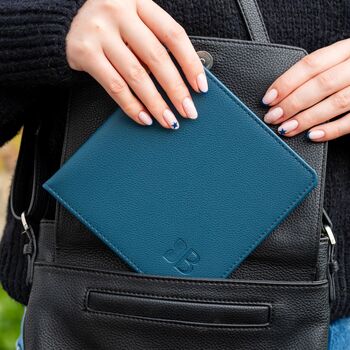 Eco Friendly Disabled Blue Badge Parking Permit Wallet Made From Recycled Bottles In Peacock, 2 of 7