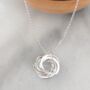 Sterling Silver 60th Birthday Necklace, thumbnail 7 of 8