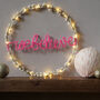 We Believe Fairy Light Wreath, thumbnail 5 of 8
