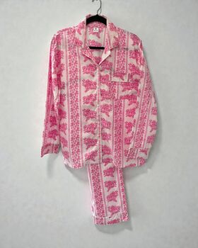 Pink Delft Pyjama Set, 4 of 7