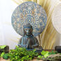 Buddha Feng Shui Set Flower Mandala Blue, thumbnail 4 of 7