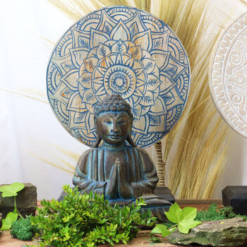 Buddha Feng Shui Set Flower Mandala Blue, 4 of 7