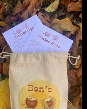 Personalised Conkers Bag And Game Set, 4 of 6