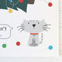 Funny Cat Christmas Tree Card 'It Wasn't Me', thumbnail 2 of 2
