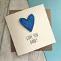Love You Dad/Daddy Glitter Heart Birthday/Father's Card, thumbnail 1 of 4