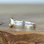 Pear Shaped Aquamarine Silver And Solid Gold Alice Ring, thumbnail 2 of 8