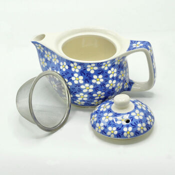 Patterned Ceramic Herbal Teapot Gift For Tea Lovers, 7 of 10