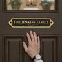 Personalised Black And Brass Door Nameplate Sign, thumbnail 2 of 6
