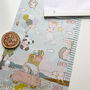 Personalised Playful Animal Adventure Height Chart, thumbnail 4 of 6