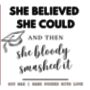 Graduation Scented Candle Gift, She Believed She Could So She Did, thumbnail 7 of 7