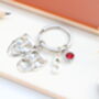 Drama Masks Personalised Keyring Theatre Gift, thumbnail 5 of 10