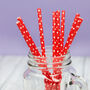 Spotty Paper Party Straws, thumbnail 4 of 10