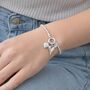 Sisters Forever Linked Heart Bracelet, thumbnail 3 of 4