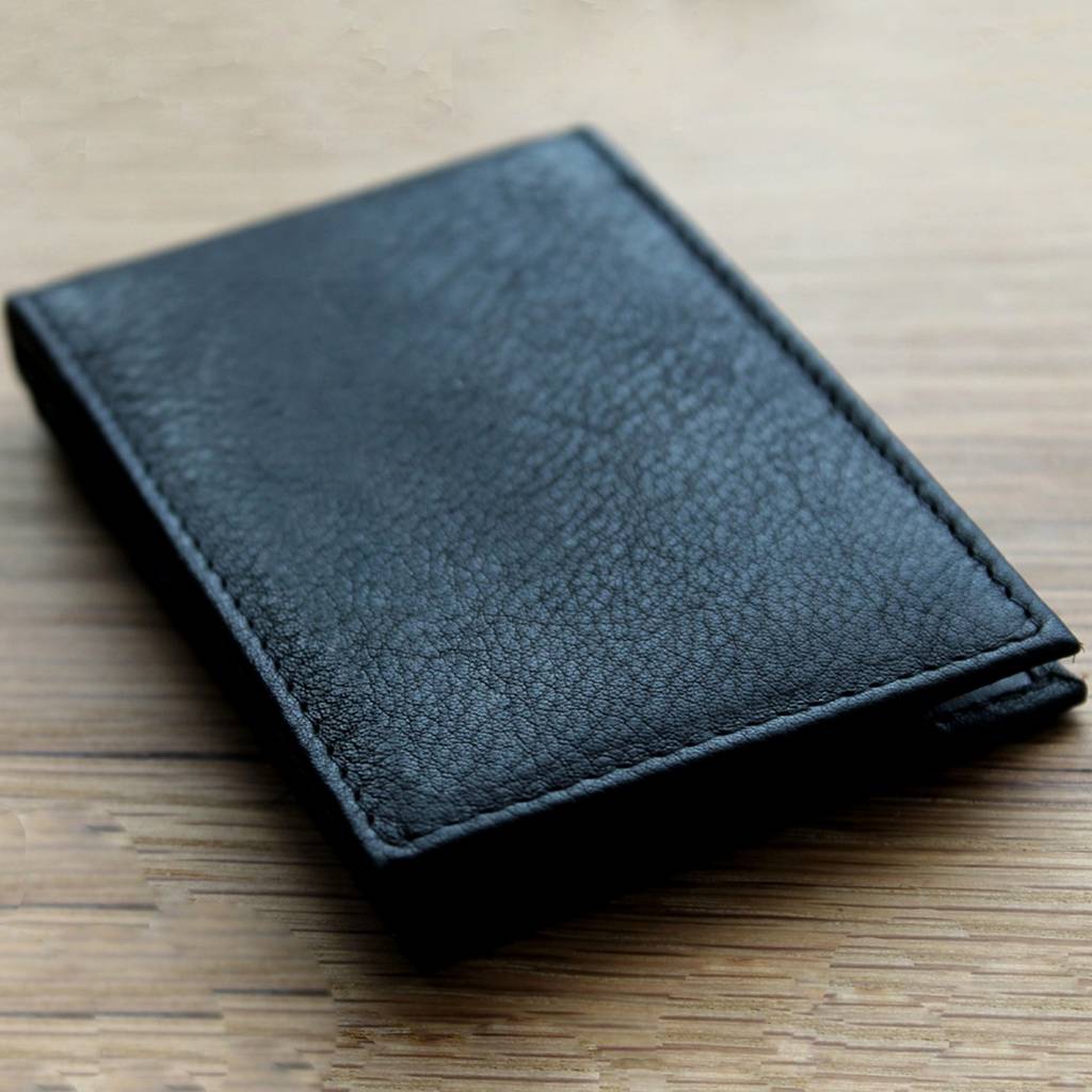 Foil Personalised Men's Mini Leather Wallet By NV London Calcutta