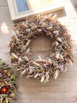 Dried Flower Wreath With Statice, 4 of 5