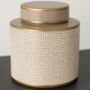 Ginger Jar Pot Bronkhorst Beige Gold Porcelain, thumbnail 2 of 6
