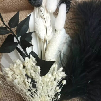 Black And White Dried Flower Bouquet, 2 of 2