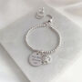 Tree Of Life Ball Slider Bracelet With Personalised Disc, thumbnail 1 of 7