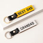 Personalised Number Plate Keyring, thumbnail 5 of 6