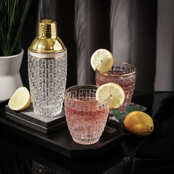 Luxury Gold Glass Cocktail Shaker, 2 of 4