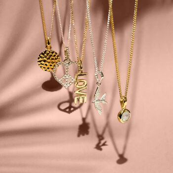 Love Rocks Sterling Silver / Gold Plated Birthstone Necklace, 7 of 9