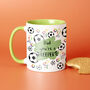 Choose Your Message Football Mug For Dad, thumbnail 1 of 8