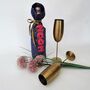 21st Fabric Wine Bottle Gift Bag With Ribbon, thumbnail 3 of 11