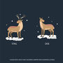 Personalised Cotton Deer Family Adult Christmas Jumper, thumbnail 4 of 5