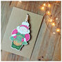 'Gardening Mrs Claus' Wooden Decoration, thumbnail 7 of 8