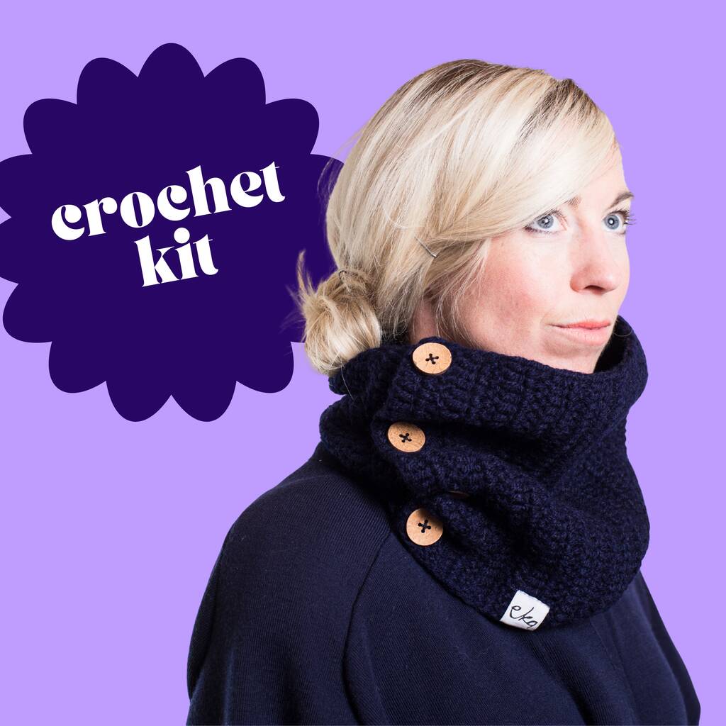Make Your Own Chunky Cowl Crochet Craft Kit, 1 of 8