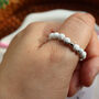 Howlite Thumb Ring With Pouch And Info Card, thumbnail 4 of 6