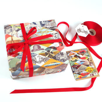 Travel And Sport Luxury Gift Wrapping Paper, 2 of 4